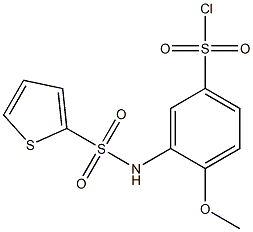 4-methoxy-3-[(thien-2-ylsulfonyl)amino]benzenesulfonyl chloride Struktur