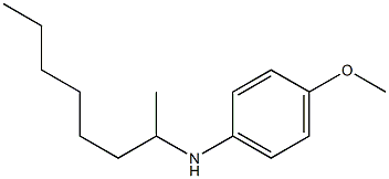 4-methoxy-N-(octan-2-yl)aniline Struktur