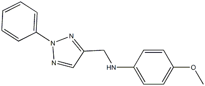 4-methoxy-N-[(2-phenyl-2H-1,2,3-triazol-4-yl)methyl]aniline Struktur