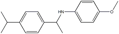 4-methoxy-N-{1-[4-(propan-2-yl)phenyl]ethyl}aniline Struktur