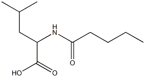 4-methyl-2-pentanamidopentanoic acid Struktur