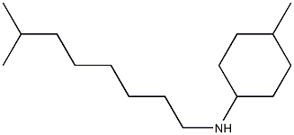 4-methyl-N-(7-methyloctyl)cyclohexan-1-amine Struktur