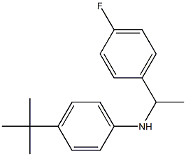 4-tert-butyl-N-[1-(4-fluorophenyl)ethyl]aniline Struktur