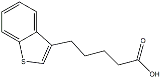 5-(1-benzothiophen-3-yl)pentanoic acid Struktur