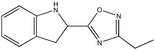 5-(2,3-dihydro-1H-indol-2-yl)-3-ethyl-1,2,4-oxadiazole Struktur