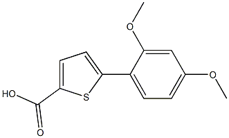 5-(2,4-dimethoxyphenyl)thiophene-2-carboxylic acid Struktur