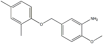 5-(2,4-dimethylphenoxymethyl)-2-methoxyaniline Struktur