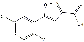 5-(2,5-dichlorophenyl)isoxazole-3-carboxylic acid Struktur