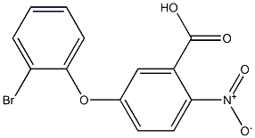 5-(2-bromophenoxy)-2-nitrobenzoic acid Struktur