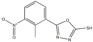 5-(2-methyl-3-nitrophenyl)-1,3,4-oxadiazole-2-thiol Struktur