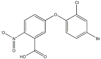 5-(4-bromo-2-chlorophenoxy)-2-nitrobenzoic acid Struktur