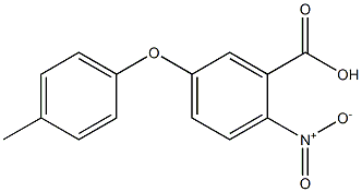 5-(4-methylphenoxy)-2-nitrobenzoic acid Struktur