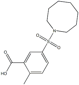 5-(azocane-1-sulfonyl)-2-methylbenzoic acid Struktur