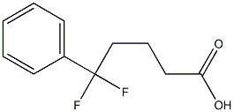 5,5-difluoro-5-phenylpentanoic acid Struktur