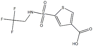 5-[(2,2,2-trifluoroethyl)sulfamoyl]thiophene-3-carboxylic acid Struktur