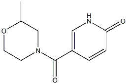 5-[(2-methylmorpholin-4-yl)carbonyl]-1,2-dihydropyridin-2-one Struktur