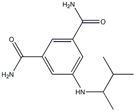 5-[(3-methylbutan-2-yl)amino]benzene-1,3-dicarboxamide Struktur