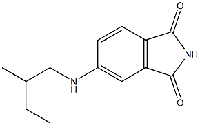 5-[(3-methylpentan-2-yl)amino]-2,3-dihydro-1H-isoindole-1,3-dione Struktur