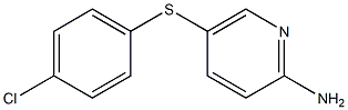 5-[(4-chlorophenyl)sulfanyl]pyridin-2-amine Struktur