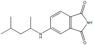 5-[(4-methylpentan-2-yl)amino]-2,3-dihydro-1H-isoindole-1,3-dione Struktur