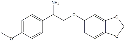 5-[2-amino-2-(4-methoxyphenyl)ethoxy]-2H-1,3-benzodioxole Struktur