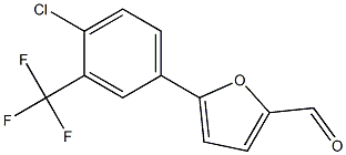 5-[4-chloro-3-(trifluoromethyl)phenyl]-2-furaldehyde Struktur