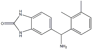 5-[amino(2,3-dimethylphenyl)methyl]-2,3-dihydro-1H-1,3-benzodiazol-2-one Struktur