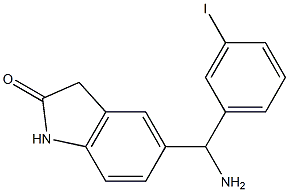 5-[amino(3-iodophenyl)methyl]-2,3-dihydro-1H-indol-2-one Struktur