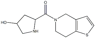 5-{4H,5H,6H,7H-thieno[3,2-c]pyridin-5-ylcarbonyl}pyrrolidin-3-ol Struktur