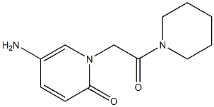 5-amino-1-[2-oxo-2-(piperidin-1-yl)ethyl]-1,2-dihydropyridin-2-one Struktur