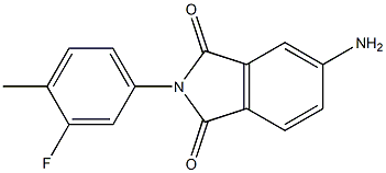 5-amino-2-(3-fluoro-4-methylphenyl)-2,3-dihydro-1H-isoindole-1,3-dione Struktur