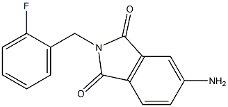 5-amino-2-[(2-fluorophenyl)methyl]-2,3-dihydro-1H-isoindole-1,3-dione Struktur