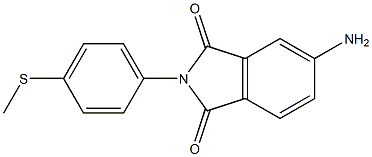 5-amino-2-[4-(methylsulfanyl)phenyl]-2,3-dihydro-1H-isoindole-1,3-dione Struktur