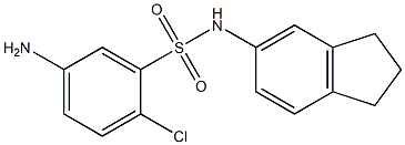 5-amino-2-chloro-N-(2,3-dihydro-1H-inden-5-yl)benzene-1-sulfonamide Struktur