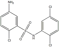 5-amino-2-chloro-N-(2,5-dichlorophenyl)benzene-1-sulfonamide Struktur