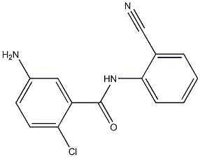 5-amino-2-chloro-N-(2-cyanophenyl)benzamide Struktur