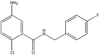 5-amino-2-chloro-N-(4-fluorobenzyl)benzamide Struktur