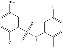 5-amino-2-chloro-N-(5-fluoro-2-methylphenyl)benzene-1-sulfonamide Struktur