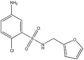 5-amino-2-chloro-N-(furan-2-ylmethyl)benzene-1-sulfonamide Struktur