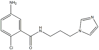 5-amino-2-chloro-N-[3-(1H-imidazol-1-yl)propyl]benzamide Struktur