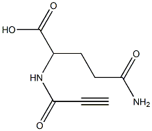 5-amino-5-oxo-2-(propioloylamino)pentanoic acid Struktur