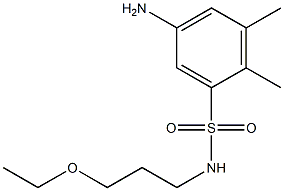 5-amino-N-(3-ethoxypropyl)-2,3-dimethylbenzene-1-sulfonamide Struktur