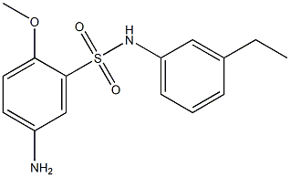 5-amino-N-(3-ethylphenyl)-2-methoxybenzene-1-sulfonamide Struktur