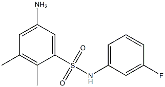 5-amino-N-(3-fluorophenyl)-2,3-dimethylbenzene-1-sulfonamide Struktur