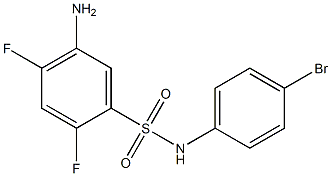 5-amino-N-(4-bromophenyl)-2,4-difluorobenzene-1-sulfonamide Struktur