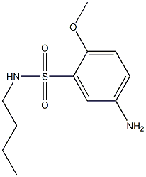 5-amino-N-butyl-2-methoxybenzene-1-sulfonamide Struktur