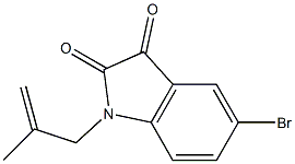 5-bromo-1-(2-methylprop-2-en-1-yl)-2,3-dihydro-1H-indole-2,3-dione Struktur