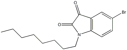 5-bromo-1-octyl-2,3-dihydro-1H-indole-2,3-dione Struktur