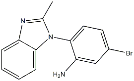 5-bromo-2-(2-methyl-1H-benzimidazol-1-yl)aniline Struktur