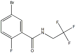 5-bromo-2-fluoro-N-(2,2,2-trifluoroethyl)benzamide Struktur